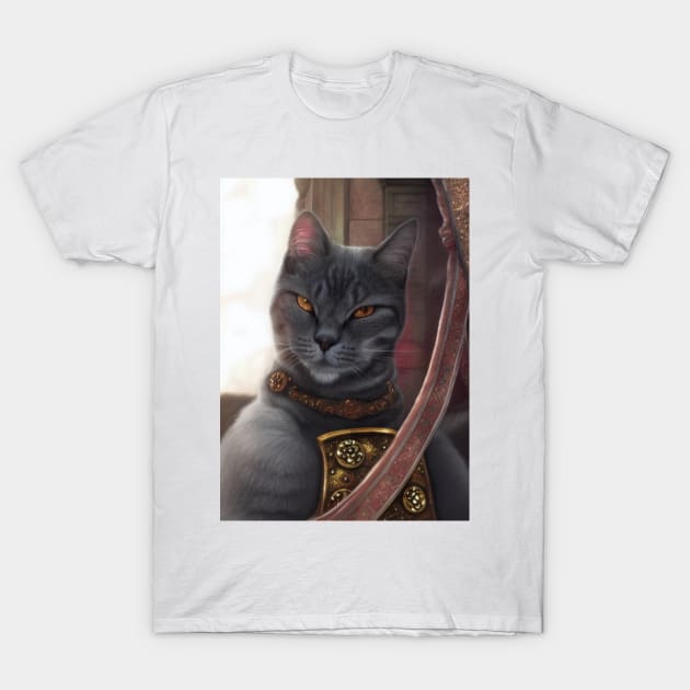 Mystic Mage Cat: Heracles T-Shirt by Dendros-Studio